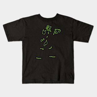 storm green neon Kids T-Shirt